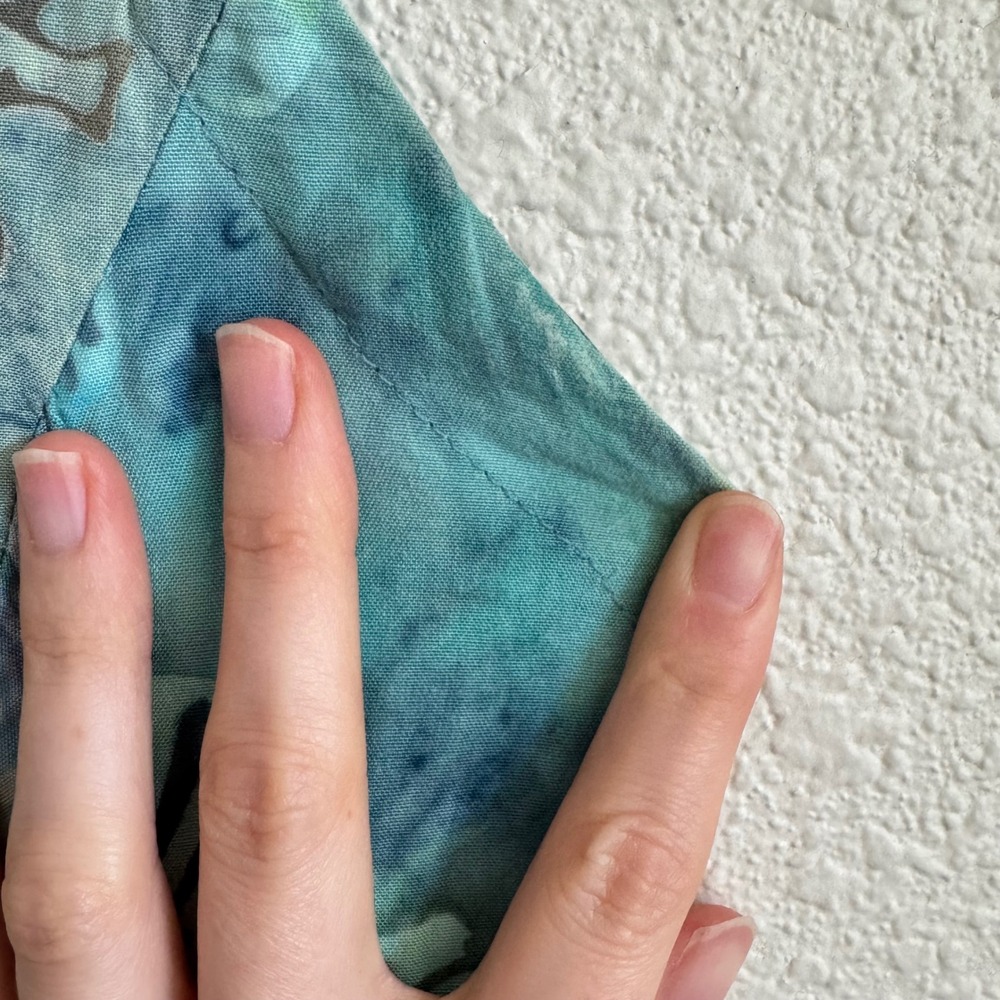 Batik Patchwork Smocked Back Mini Dress Pockets H… - image 9